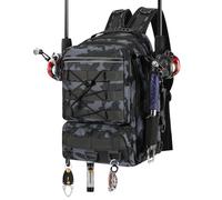 MoKo Fishing Backpack with Rod and Tackle Storage