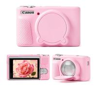 MoKo for Canon PowerShot SX740 HS / SX730 HS Case, Soft Silicone Camera Case for Canon SX740 HS / SX730 HS, Camera Accessories, Slim Fit, Anti-Scratch, Protective Cover, with 2 Screen Protector, Pink