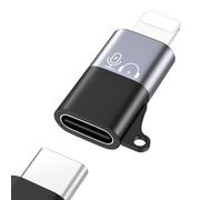 MoKo for DJI Mic Mini USB C to Lighting Phone Adapter - Lightning to USB-C Audio Adapter for iPhone 14/13/12/11/Apple EarPods/Wireless Mic Receiver/Phone, Support Charging -1 Pack