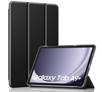 MoKo for Galaxy Tab A9 Plus/A9+ Case 11 inch 2023, Slim Stand Hard PC Translucent Back Shell Smart Cover for Galaxy Tab A9 Plus Tablet SM-X210/X216/X218, Auto Wake/Sleep, Black
