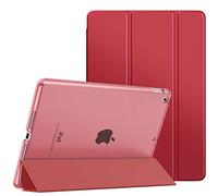 MoKo for iPad 10.2 Case for iPad 9th Generation 2021/ iPad 8th Generation 2020/ iPad 7th Generation 2019, Slim Stand Hard Back Shell Smart Cover Case for iPad 10.2 inch, Auto Wake/Sleep, Red