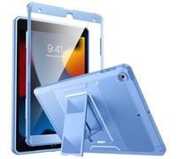 MoKo for iPad 10.2 Inch Case for iPad 9th Generation 2021/ iPad 8th Generation 2020/ iPad 7th Gen 2019, [Heavy Duty] Shockproof Full Protective Cover with Built-in Screen Protector, Sunny Sky Blue