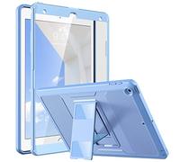 MoKo for iPad 10.2 Inch Case for iPad 9th Generation 2021/ iPad 8th Generation 2020/ iPad 7th Gen 2019, [Heavy Duty] Shockproof Full Protective Cover with Built-in Screen Protector, Sunny Sky Blue