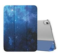 MoKo for iPad (A16) 11th Generation Case 11 Inch 2025,iPad 10th Generation Case 10.9 Inch 2022,Slim Stand Hard PC Translucent Back Shell Smart Cover,Support Touch ID,Auto Wake/Sleep,Blue Starry Sky