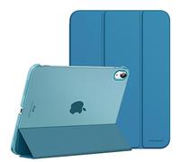 MoKo for iPad (A16) 11th Generation Case 11 Inch 2025,iPad 10th Generation Case 10.9 Inch 2022,Slim Stand Hard PC Translucent Back Shell Smart Cover,Support Touch ID,Auto Wake/Sleep, Peacock Teal Blue