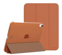 MoKo for iPad (A16) 11th Generation Case 11 Inch 2025, iPad 10th Generation Case 10.9 Inch 2022, Slim Stand Hard PC Translucent Back Shell Smart Cover, Support Touch ID, Auto Wake/Sleep, Dark Coffee