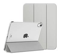 MoKo for iPad (A16) 11th Generation Case 11 Inch 2025, iPad 10th Generation Case 10.9 Inch 2022, Slim Stand Hard PC Translucent Back Shell Smart Cover, Support Touch ID, Auto Wake/Sleep, Silver
