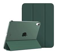MoKo for iPad (A16) 11th Generation Case 11 Inch 2025,iPad 10th Generation Case 10.9 Inch 2022,Slim Stand Hard PC Translucent Back Shell Smart Cover,Support Touch ID,Auto Wake/Sleep,Midnight Green