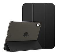 MoKo for iPad (A16) 11th Generation Case 11 Inch 2025, iPad 10th Generation Case 10.9 Inch 2022, Slim Stand Hard PC Translucent Back Shell Smart Cover, Support Touch ID, Auto Wake/Sleep, Black