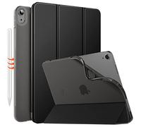 MoKo for iPad Air 11 Inch Case 7th/6th Generation M3/M2 2025/2024, iPad Air 5th/4th Gen 10.9" 2022/2020, Translucent Frosted Soft TPU Back Cover, Slim Protective Cover,Auto Wake/Sleep,Black