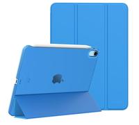 MoKo for iPad Air 11 Inch Case 7th/6th Generation M3/M2 2025/2024, iPad Air 5th/4th Gen Case 2022/2020 10.9 Inch, Slim Hard PC Translucent Back Shell Cover, Support Touch ID,Blue Wave