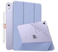MoKo for iPad Air 11 Inch Case M4/M3/M2 2026/2025/2024, iPad Air 5th/4th Generation 10.9" 2022/2020, Translucent Frosted Soft TPU Back Cover, Slim Protective Cover, Auto Wake/Sleep, Lavender Purple
