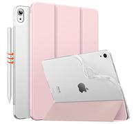 MoKo for iPad Air 11 Inch Case 7th/6th Generation M3/M2 2025/2024, iPad Air 5th/4th Gen 10.9" 2022/2020, Translucent Frosted Soft TPU Back Cover, Slim Protective Cover,Auto Wake/Sleep,Light Pink