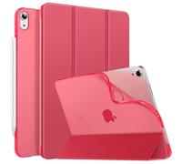 MoKo for iPad Air 11 Inch Case M4/M3/M2 2026/2025/2024, iPad Air 5th/4th Generation 10.9" 2022/2020, Translucent Frosted Soft TPU Back Cover, Slim Protective Cover,Auto Wake/Sleep, Magenta