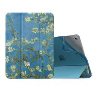 MoKo for iPad Air 11 Inch Case M4/M3/M2 2026/2025/2024, iPad Air 5th/4th Generation 10.9" 2022/2020, Translucent Frosted Soft TPU Back Cover, Slim Protective Cover,Auto Wake/Sleep,Apricot Blossom