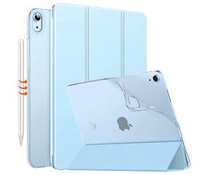 MoKo for iPad Air 11 Inch Case M4/M3/M2 2026/2025/2024, iPad Air 5th/4th Generation 10.9" 2022/2020, Translucent Frosted Soft TPU Back Cover, Slim Protective Cover,Auto Wake/Sleep,Sky Blue
