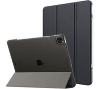 MoKo for iPad Air 13 Inch Case 2024/ iPad Pro 12.9 Case (6th/5th Gen 2022/2021), Slim Smart Shell Translucent Frosted Hard PC Back Cover, Support Touch ID & Pencil Pro/2nd/USB-C, Space Gray