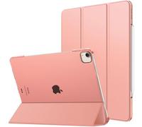 MoKo for iPad Air 13 Inch Case (M3 2025/M2 2024), iPad Pro 12.9 Case (6th/5th Gen 2022/2021), Slim Smart Shell Translucent Frosted Hard PC Back Cover, Support Pencil Pro/2nd/USB-C, Apricot Orange