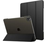 MoKo for iPad Air 13 Inch Case (M3 2025/M2 2024), iPad Pro 12.9 Case (6th/5th Gen 2022/2021), Slim Smart Shell Translucent Frosted Hard PC Back Cover, Support Pencil Pro/2nd/USB-C, Black