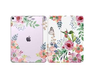 MoKo for iPad Air 13 inch Case M4/M3/M2 2026/2025/2024, iPad Air 13 Case with Soft Translucent Frosted TPU Back Shell, Slim Smart Folio Cover, Auto Wake/Sleep,Support Touch ID,Fragrant Flowers