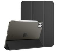 MoKo for iPad Pro 11 Inch Case M4 2024 (5th Gen), Ultra Slim Stand Case with Hard PC Translucent Back Shell Cover for iPad Pro 11'' 2024 Model (A2836/A2837/A3006), Support Apple Pencil Pro, Black