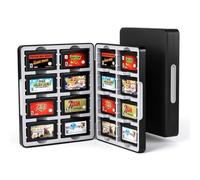 MoKo GBA Game Case for GameBoy Advance/SP, Holds 16 Game Cartridges, Hard Shell with Magnetic Closure, Portable Travel Storage Organizer Box for GBA Gamers Collectors, Black
