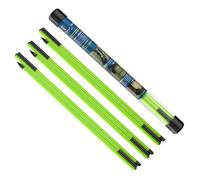 MoKo Golf Alignment Stick, 3 Set Golf Alignment Rods, 48" Collapsible Alignment Stick Golf Training Aid for Aiming, Putting, Posture Corrector, Golf Practice Sticks with Clear Tube Case, Green