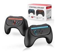 MoKo Grips for Nintendo Switch 2 Joy-Con, Ergonomic Joycon Grip for Switch 2 Joy Cons Controller, Anti-slip, 2 Pack (Black)