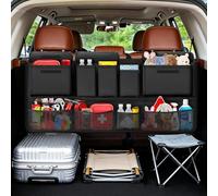 MoKo Hanging Trunk Organizer for SUV, Car Organizer with 10 Pockets Large Capacity & 3 Adjustable Straps for Easy Installation, Car Storage Universal Fit for Sedans, SUVs, MPVs, Trucks, 43.3 x 18.9in