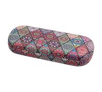 MoKo Hard Glasses Case, Hard Shell Sunglasses Case Anti-Scratch Eyeglasses Bag Portable Eyeglasses Holder Box Eyeglass Case for Women Men, Rhombic Datura