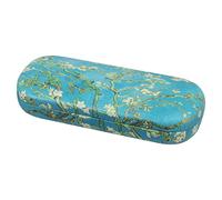 MoKo Hard Glasses Case, Hard Shell Sunglasses Case Anti-Scratch Eyeglasses Bag Portable Eyeglasses Holder Box Eyeglass Case for Women Men, Almond Blossom