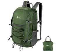 MoKo Hiking Backpack, 40L Large Capacity Camping Backpack with Multiple Pockets, Tear-resistant Travel Daypack for Men Women, Packable and Lightweight Hiking Daypack for Travel Camping Outdoor, Olive