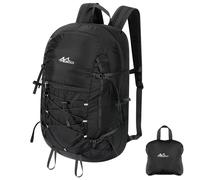 MoKo Hiking Backpack, 40L Large Capacity Camping Backpack with Multiple Pockets, Tear-resistant Travel Daypack for Men Women, Packable and Lightweight Hiking Daypack for Travel Camping Outdoor, Black