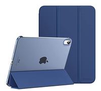 MoKo for iPad (A16) 11th Generation Case 11 Inch 2025, iPad 10th Generation Case 10.9 Inch 2022, Slim Stand Hard PC Translucent Back Shell Smart Cover, Support Touch ID, Auto Wake/Sleep, Navy Blue