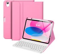 MoKo Keyboard Case for iPad A16 11th/10th 11'' 2025 & 10.9" 2022, Peony