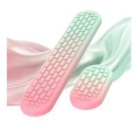 MoKo Keyboard Wrist Rest, Ergonomic Wrist Rest for Computer Keyboard and Mouse with Soft Memory Foam, Keyboard Wrist Support for Typing Pain Relief, Ideal for Office Work Gaming, Gradient Red Green