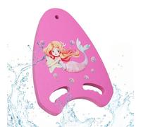 MoKo Kickboard for Kids, Swim Board with Ergonomic Grip, Cartoon Swim Training Kick Board Pool Exercise Equipment Promote Natural Swimming Position Water Fun Tool for Kids, Magenta & Star Mermaid