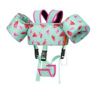 MoKo Kids Swimming Vest, Toddler Floaties, Arm Band Floaties with Adjustable Strap, Swim Jacket Water Wing Pool Float, Water Sports Learning Swim Training Equipment, Mint Green Watermelon