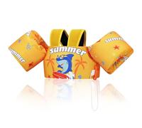 MoKo Swim Arm Band for Kids 20-30-40-50lbs, Clearance Toddler Swim Vest Cute Cartoon Swimming Wings Pool Floats Sleeve Children Water Sports Learning Swim Training Equipment, Yellow Shark - Skateboard