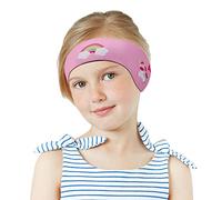 MoKo Kids Unicorn Swimmers Headband - Cute Waterproof Ear Protection for Bathing & Swimming - S Size - Pink