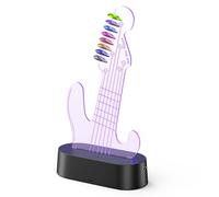 MoKo Light Up Guitar Pick Holder, 7-Color Changing LED Pick Holder, Adjustable Brightness, USB Powered, Guitar Pick Display Stand, Holds 8 Picks, Guitar Gift for Men, Musicians & Guitarists