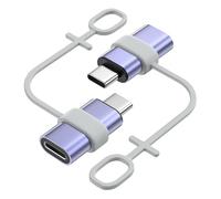 MoKo Lightning to USB C Adapter 2Pack, NOT for Lightning Earbuds/Headphones/OTG, USB-C to Lightning Adapter for iPhone 15/16 Pro/16 Pro Max/Plus,Galaxy S24,iPad, ONLY for Charging/Data Sync, Blue