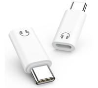 MoKo Lightning to USB C Adapter for Headphones with Line Control, Lightning to USB C Adapter Audio for iPhone 16e/iPhone 16/15 Pro Max Plus, Not for Charging/Data Transfer/Lavalier Mic/Speakers