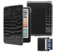 MoKo Magnetic Case for 7" Kindle Paperwhite 12th Gen& Colorsoft,Croc Bla