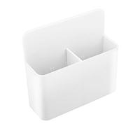 MoKo Magnetic Dry Erase Marker Holder, Magnetic Pen Holder for Whiteboard, Refrigerator, Storage Pencil Organizer Locker Accessories for School, Office, Home - White