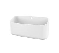 MoKo Magnetic Dry Erase Marker Holder, Widen Magnetic Marker Pen Storage for School Supplies, Whiteboard, Refrigerator, Locker, Laundry Storage Basket Lint Holder Bin for Dryer, Washing Machine, White