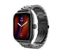 MoKo Metal Strap Compatible with Amazfit Active/Active 2/GTS/GTS 2/2 Mini/2e/3/4/4 Mini/Bip 3/3 Pro/Bip U/U Pro/Lite/GTR Mini/42mm, 20mm Stainless Steel Replacement Watch Band for Men Women, Black
