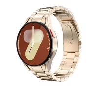 MoKo Metal Strap Compatible with Samsung Galaxy Watch 7 FE 6 5 4 Strap 40mm 44mm/Watch 6 Classic 43mm 47mm/5 Pro 45mm/4 Classic 42mm 46mm, No Gap Stainless Steel Replacement Watch Band, Rose Gold