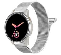 MoKo Metal Watch Band Compatible with Garmin Venu, Garmin Vivoactive 6/5/3, Forerunner 570 42mm/55/245/645, 20mm Stainless Steel Mesh Replacement Strap Quick Release Wristband for Men Women, Silver