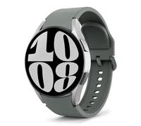 MoKo No Gap Strap Compatible with Samsung Galaxy Watch 7 FE 6 5 4 Strap 40mm 44mm/Watch 6 4 Classic 43mm 47mm 42mm 46mm/5 Pro 45mm, 20mm Soft Silicone Sport Band for Men Women, Space Gray